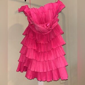 Mable Pink strapless dress